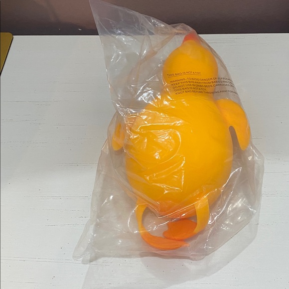Jumbo Yellow Squish Duck - Soft Squeeze Toy - Picture 6 of 6